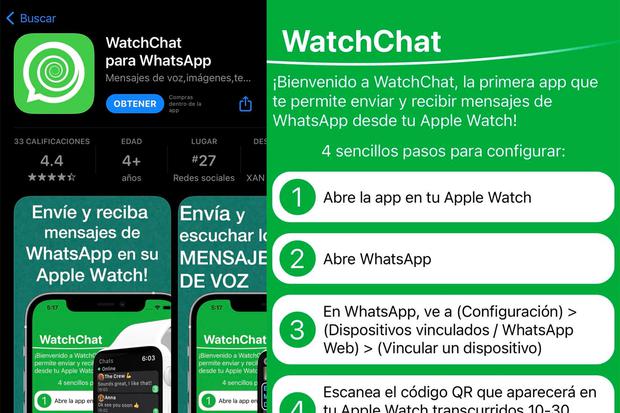 You can open the app on your Apple Watch with the WhatsApp Watch Chat application.  (Photo: MAG)