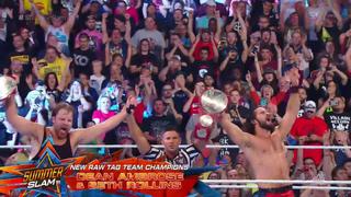 ¿Regresa The Shield? Seth Rollins y Dean Ambrose se coronaron campeones de parejas de Raw en SummerSlam 2017