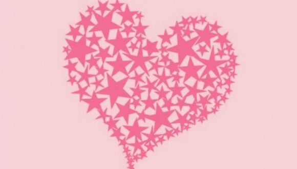 En esta imagen, cuyo fondo es de color rosado, se aprecia el dibujo de un corazón y el de varias estrellas. (Foto: MDZ Online)
