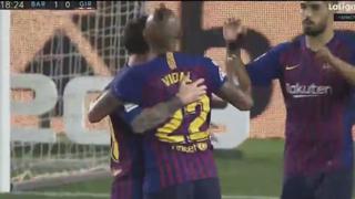 Nueva dupla mortal: el gol de Messi ante Girona tras genial pase de Arturo Vidal [VIDEO]