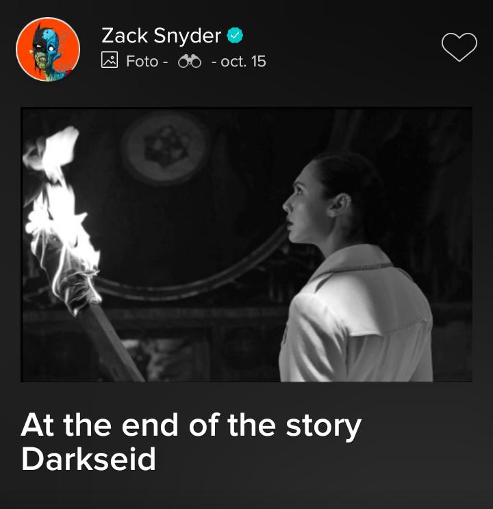Fotos del "Snyder Cut" de "Justice League" publicado por el mismo Zack Snyder (Foto: Vero)
