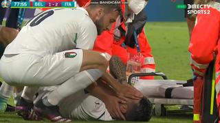 Era el mejor del partido: el llanto desconsolado de Spinazzola tras lesionarse en Italia vs. Bélgica [VIDEO]