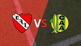 Termina el primer tiempo con una victoria para Independiente vs Aldosivi por 2-0