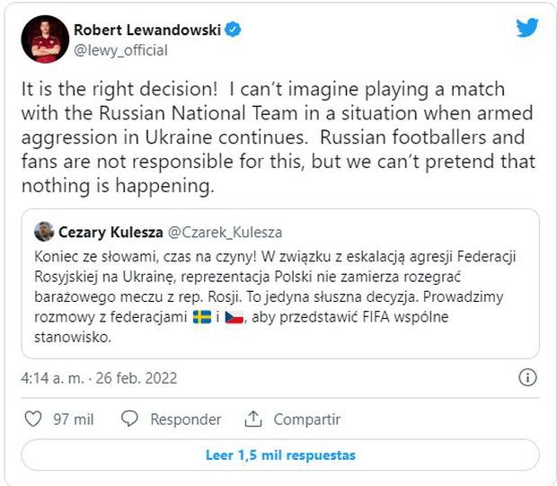Polonia se niega a jugar el repechaje contra Rusia.