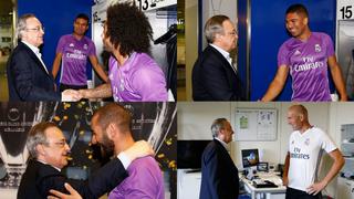 Real Madrid: Florentino Pérez le dio la bienvenida al primer equipo (FOTOS)