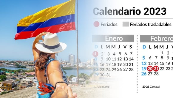 Calendario 2023 en Colombia: ¿cuántos puentes y días de descanso habrán el próximo año? (Diseño: Depor)