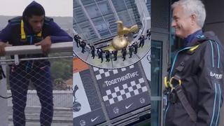 Una locura: Mourinho llevó al plantel de Tottenham a caminar sobre el precipicio del Skywalk [VIDEO]