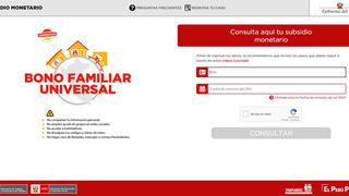 Bono Universal: link para beneficiario, pasos y cronograma de los pagos del subsidio 