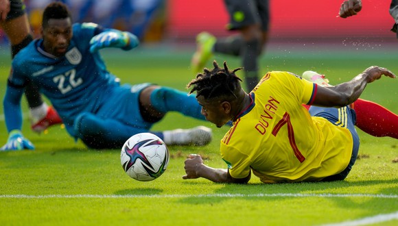El '7' de la Selección Colombia volvió a decepcionar y no aportó con la cuota goleadora contra Ecuador por las Eliminatorias. (Foto: Getty Images)