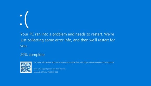 ¿Has actualizado Windows 10 y te apareció la 'pantalla azul de la muerte'? Conoce cómo solucionarlo de inmediato. (Foto: Microsoft)