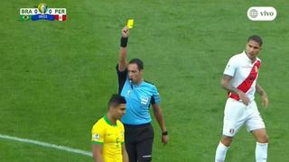 La 'huacha' de Jefferson Farfán a Casemiro en el partido por Copa América [VIDEO]