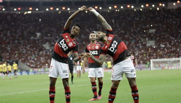Barcelona SC cayó goleado ante Flamengo en fecha 2 de Copa Libertadores 2020. (Foto: AP)