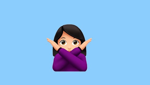 WHATSAPP | Si eres de las personas que usa a cada rato el emoji de la mujer con los brazos en "X", conoce qué significa en WhatsApp. (Foto: Emojipedia)
