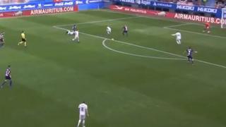 ¡Esa defensa! Real Madrid se durmió en el fondo y Sergi Enrich marcó el 2-0 para el Eibar en Ipurúa [VIDEO]