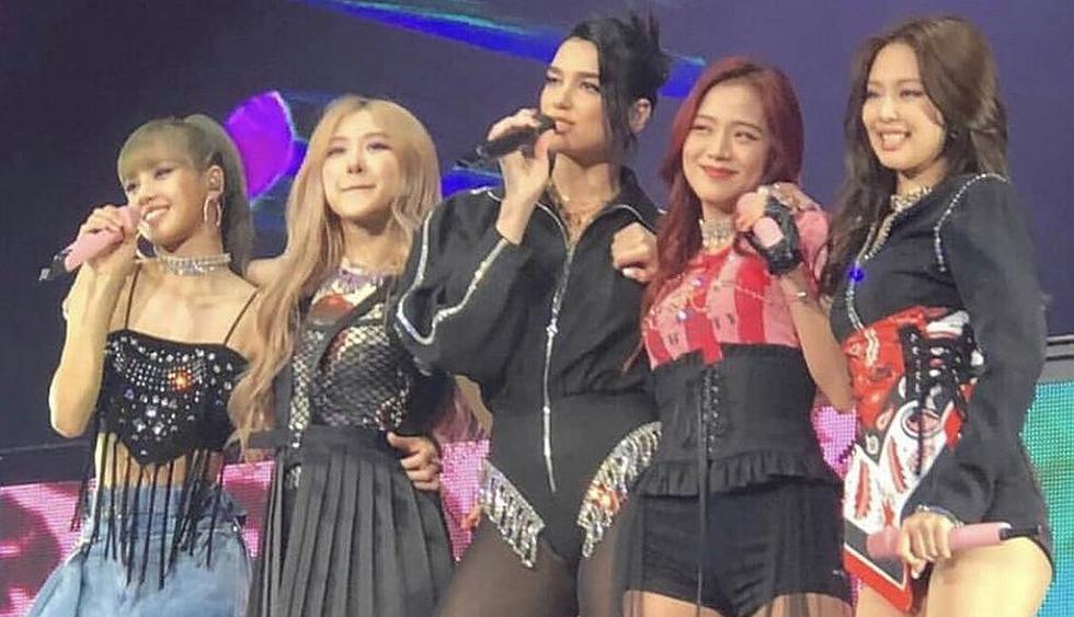 Dua Lipa hizo una aparición sorpresa durante concierto de BLACKPINK. (Foto: @dualipa)