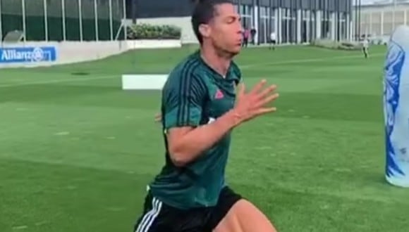 Cristiano Ronaldo se unió a los entrenamientos en la Juventus el martes. (Foto: Instagram Cristiano Ronaldo)