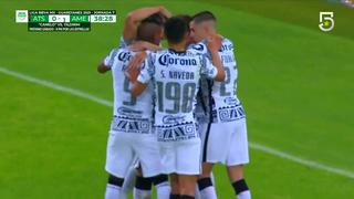 ¡Qué hizo Sebastián Córdova! Gol de Henry Martín para el 1-0 del América vs. Atlas por la Liga MX [VIDEO]
