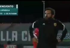 Gianluca Lapadula: así reaccionó el técnico de Benevento tras el gol del delantero
