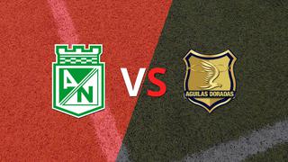 Águilas Doradas Rionegro vs At. Nacional se van al descanso con un marcador 1-0