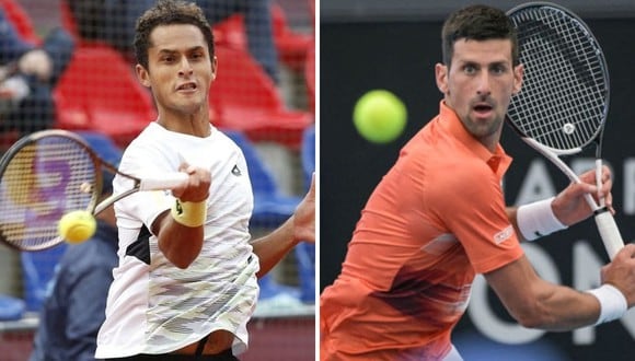 Juan Pablo Varrillas vs. Novak Djokovic se enfrentarán en la cuarta ronda del Roland Garros. (Foto: EFE)