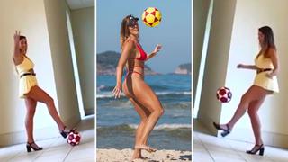 Natalia Guitler asombra a seguidores al dominar el balón usando tacos