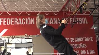 El ‘Tigre’ también se prepara: Ricardo Gareca fue parte de los trabajos en gimnasio [VIDEO]