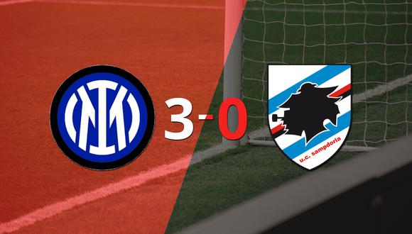 Sampdoria cayó ante Inter con dos goles de Joaquín Correa