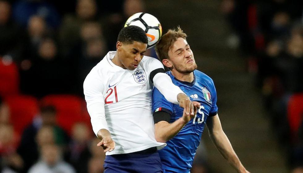 Inglaterra e Italia empataron 1-1 en amistoso internacional (Foto: Agencias).