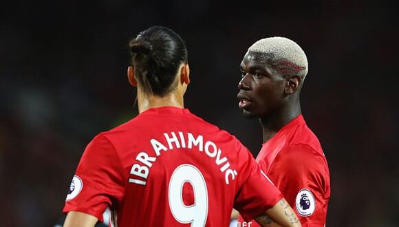 Zlatan Ibrahimovic y Paul Pogba ganaron la Europa League con el Manchester United. (Getty)