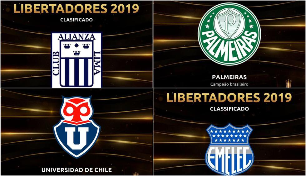 Los equipos clasificados a la Copa Libertadores 2019 que la Conmebol ha saludado. (Facebook Conmebol Libertadores)