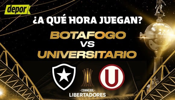 Universitario y Botafogo juegan por la Copa Libertadores 2024. (Diseño: Depor)