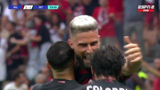 Letal combinación: los goles de Giroud y Leao para el 3-1 de Milan ante Inter [VIDEO]