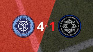 New York City FC liquidó en su casa a CF Montréal por 4 a 1