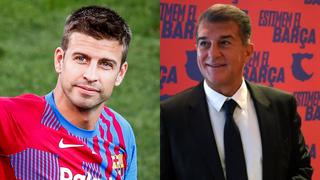 Laporta y su respuesta tras el próximo retiro de Piqué: “Barcelonismo incontestable”