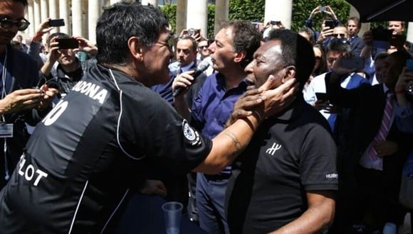 Pelé mostró su pesar tras conocer fallecimiento de Diego Maradona (Foto: AFP)