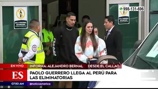 ¡Llegó el capitán! Paolo Guerrero arribó a Lima para unirse a la Selección Peruana