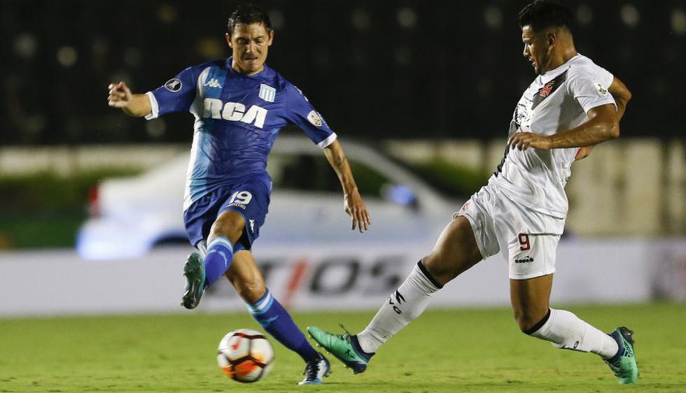 Racing Club ante Vasco da Gama juegan por la Copa Libertadores 2018.  (AP / AFP)