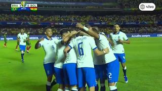 ¡GO-LA-ZO! El espectacular disparo de Everton para sentenciar el 3-0 de Brasil ante Bolivia [VIDEO]