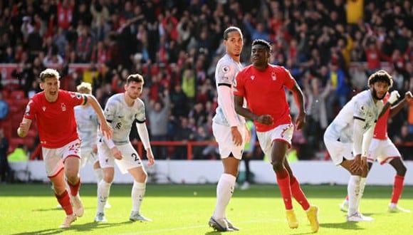Nottingham Forest venció 1-0 a Liverpool por la Jornada 13 de la Premier League. (Getty Images)