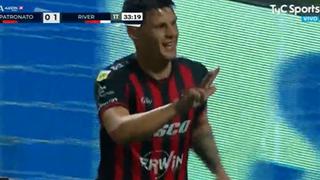 ‘Bombazo’ inatajable: el gol de Estigarribia para el 1-1 de Patronato ante River [VIDEO]