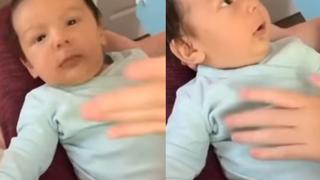 El video más tierno: Bebé de 2 meses se vuelve viral luego de hablar por primera vez con su mamá