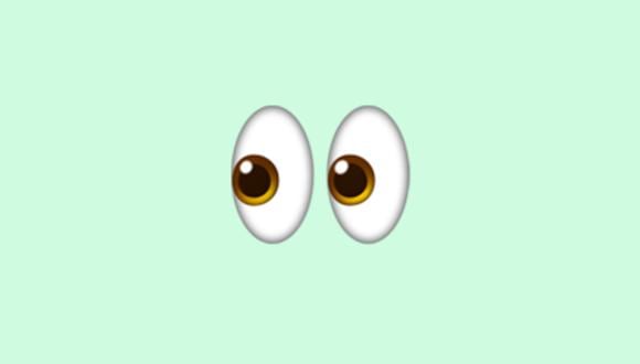 Conoce qué significan estos dos ojos en WhatsApp y cuándo puedes usarlos. (Foto: Emojipedia)