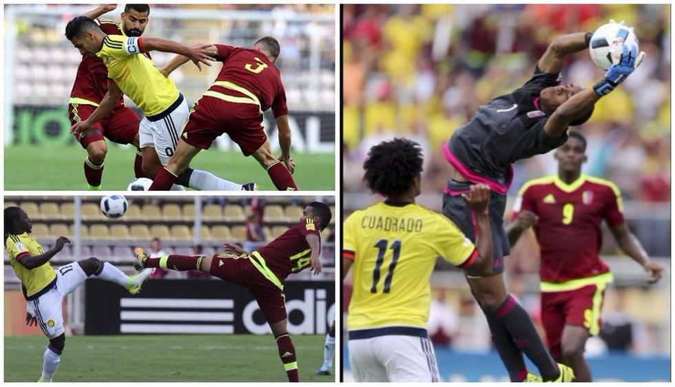 Las postales del partido entre Venezuela y Colombia por Eliminatorias Rusia 2018. (AFP / Getty Images / AP)