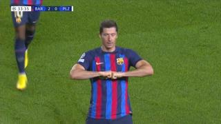 El gol de Lewandowski en estado puro en el Barcelona vs. Viktoria [VIDEO]