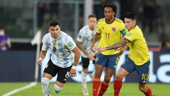 Lejos del objetivo: Colombia cayó 1-0 ante Argentina por Eliminatorias Qatar 2022. (Foto: AFP)