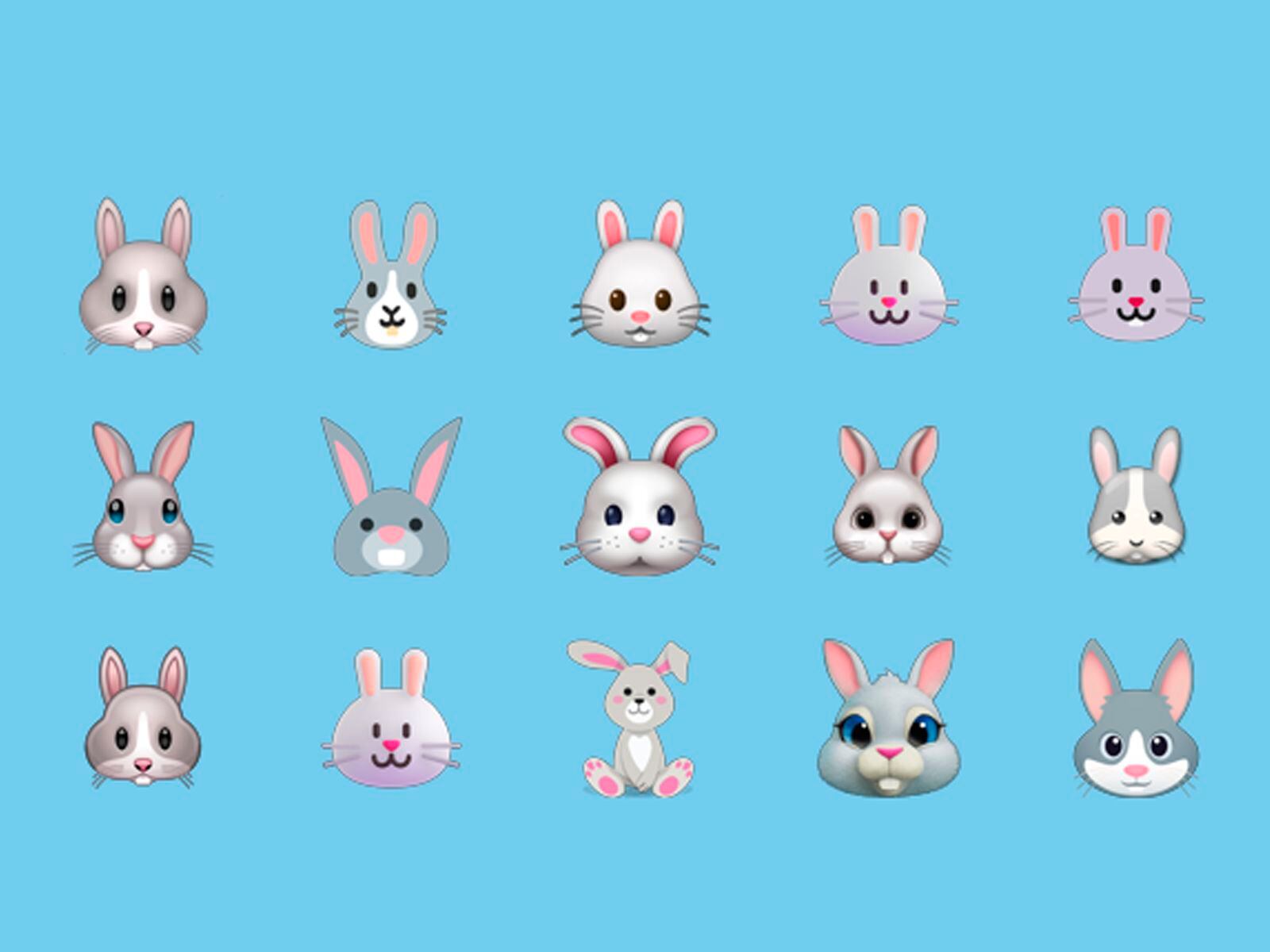 WHATSAPP |  This is how the rabbit is represented on various platforms other than WhatsApp.  (Photo: Emojipedia)