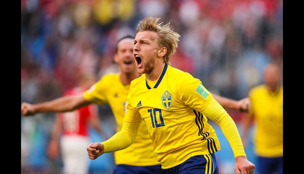 Suecia vs. Suiza: así jugaron por el pase a cuartos del Mundial Rusia 2018. (Getty Images)