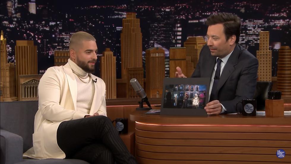 Así fue la presentación de Maluma en el programa de Jimmy Fallon (Foto: Captura de pantalla)