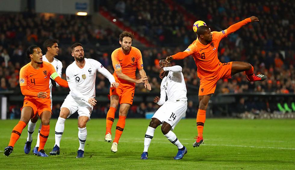 Holanda venció 1-0 a Francia por la jornada 5 de la UEFA Nations League 2018. (Getty Images)