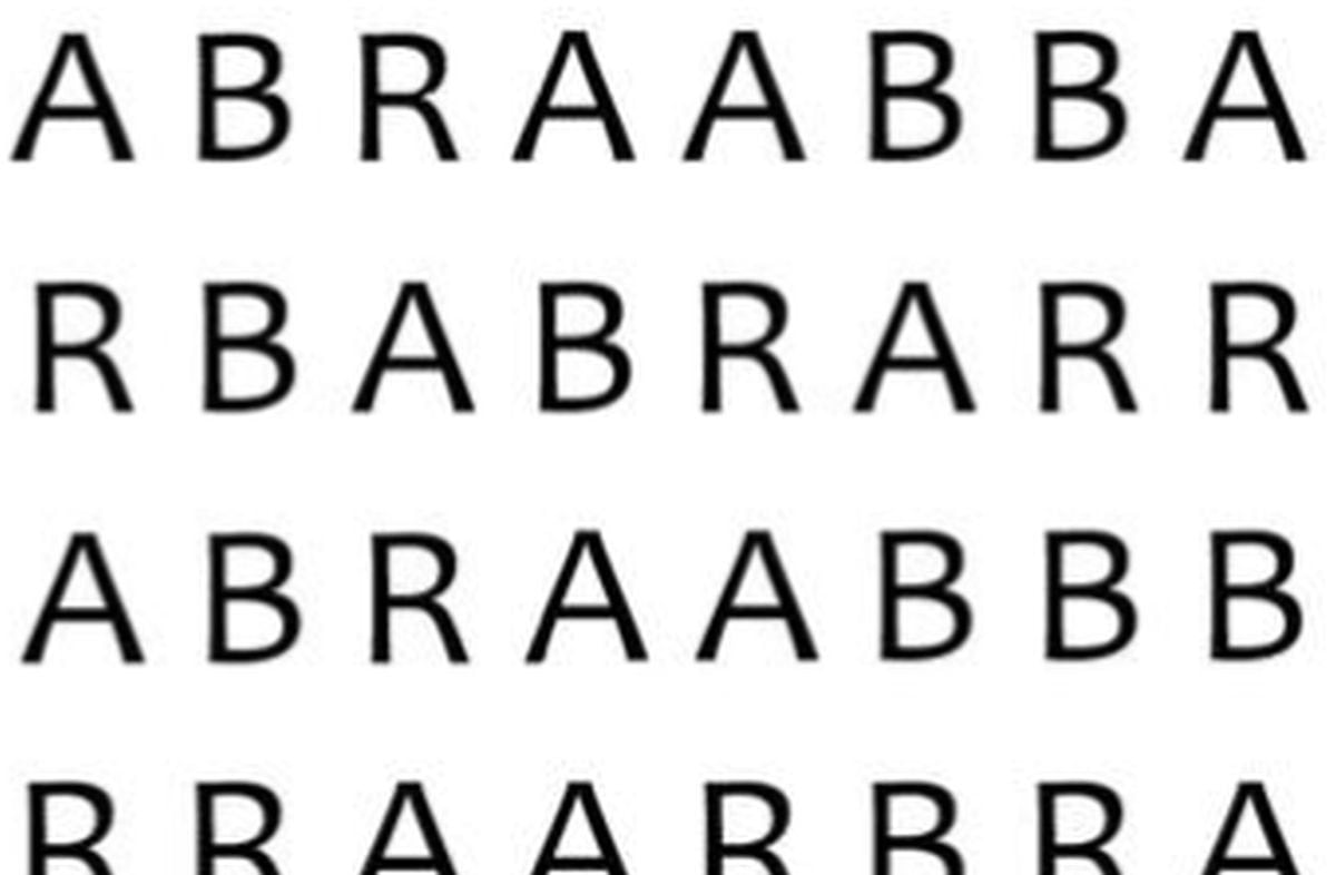 Halla la palabra ‘BAR’ oculta en la sopa de letras viral que da la vuelta al mundo (Foto: Facebook)